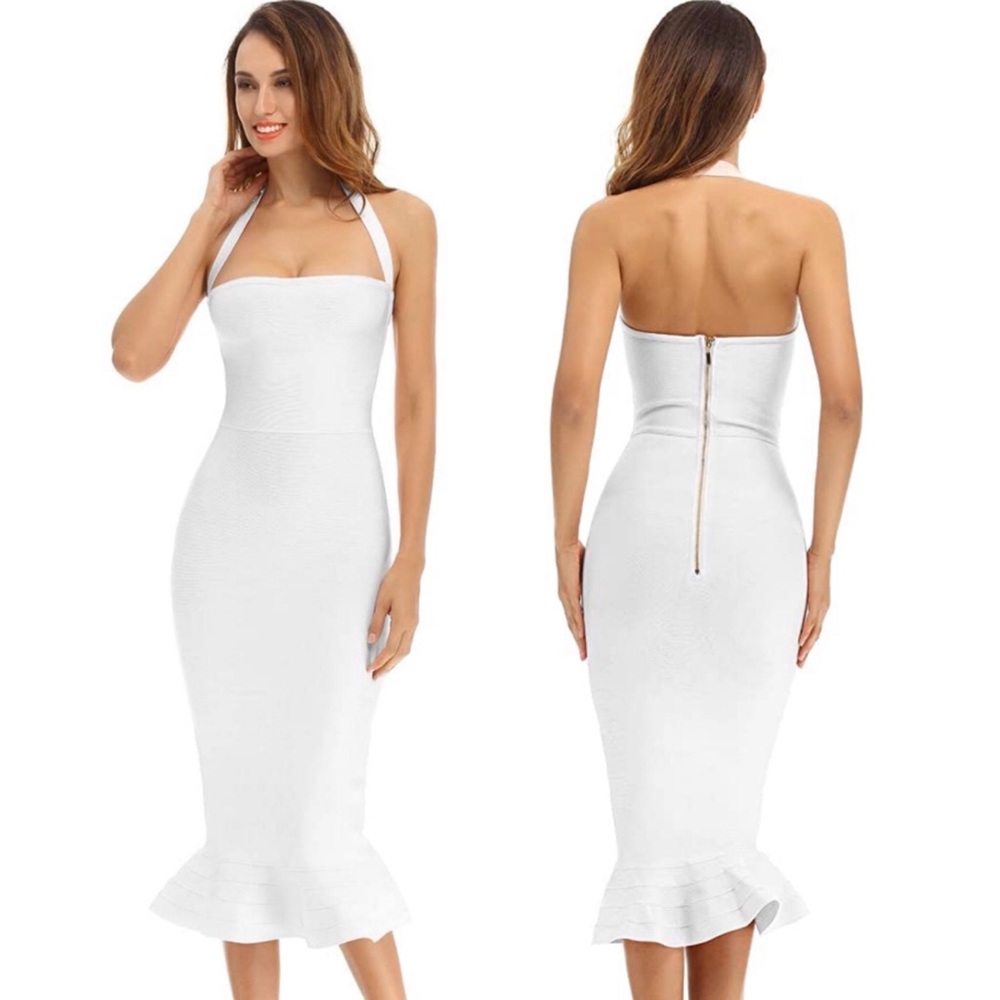 BCBG MERMAID TAIL BANDAGE DRESS